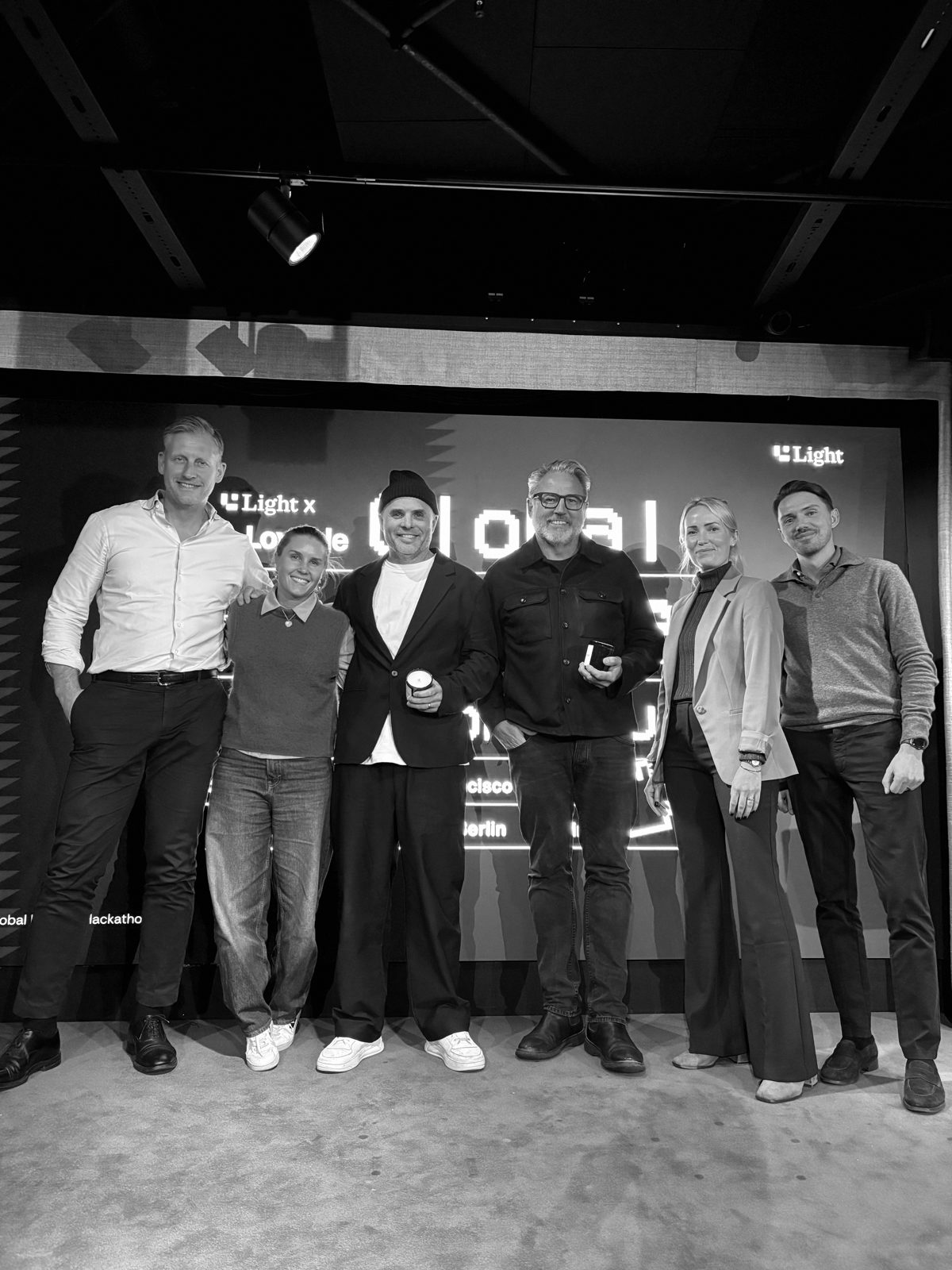 The ValYou team with the judges on stage at Angel House