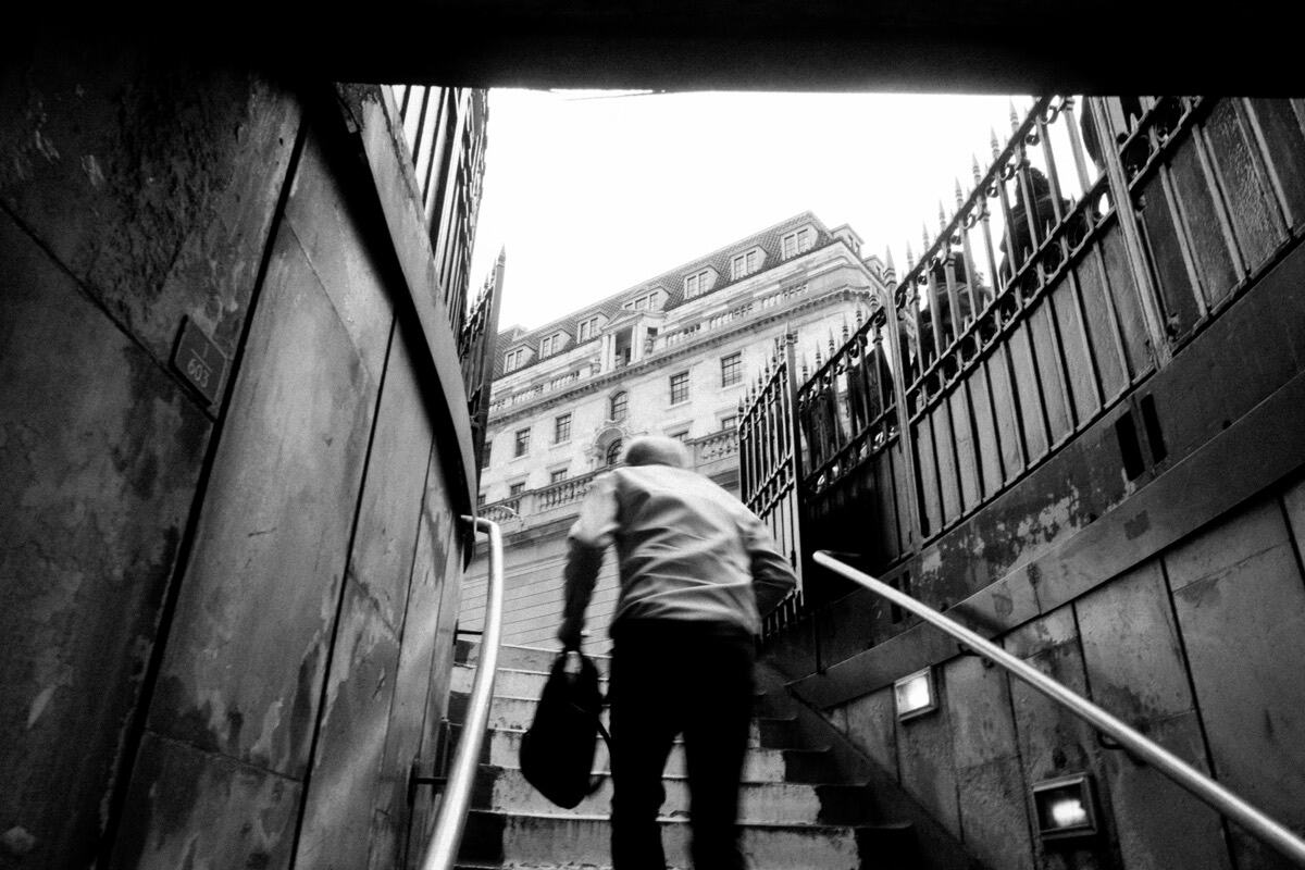 Walking up from the underground